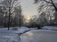 Brücke im Schnee